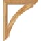 Ekena Millwork Thorton Slat Rough Sawn Bracket w/ Offset Brace, Western Red Cedar, 6"W x 34"D x 40"H BKT0604X34X40THR06RWR - alternate 2